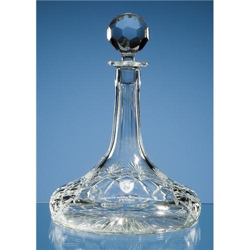 Gallery Lead Crystal Panel Ships Decanter