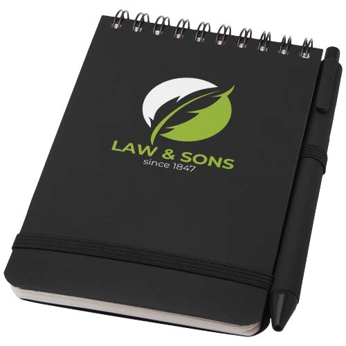 Thalaasa A6 Hard Cover Ocean-bound Notebook with Ballpoint Pen (Black Ink)