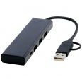 Rise RCS Recycled Aluminium USB 2.0 Hub 1