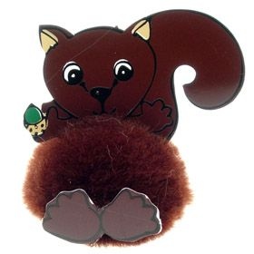 Fun Squirrel Logo Bug