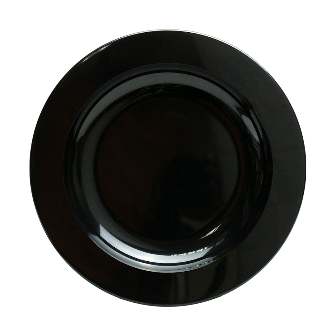 Plastic Plate Black