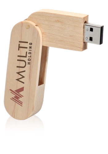 Wooden Twister USB Flash Drive