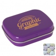 Flat Hinged Tin with Fruit Heart Sweets 9