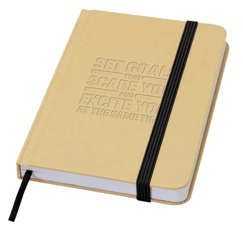 Reed A6 Recycled Hard Cover Notebook with Plain Pages