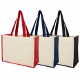 Varai 320 G/M² Canvas and Jute Shopping Tote Bag 23L 6