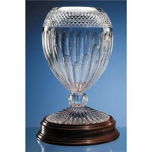 35cm Mario Cioni Lead Crystal Orphos Vase