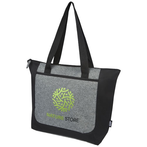 Reclaim GRS Recycled Two-tone Zippered Tote Bag 15L