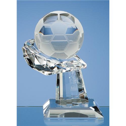 8cm Optic Football On Mounted Hand Award