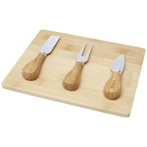 Ement Bamboo Cheese Board and Tools