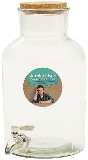 Dispenser Drinks 5 litre luton Signed Jamie Oliver 0s4e 