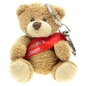 8 cm Tubby Keyring Bear with Sash
