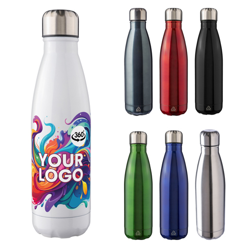 Recycled Stainless Steel Single Walled Bottle (650ml)