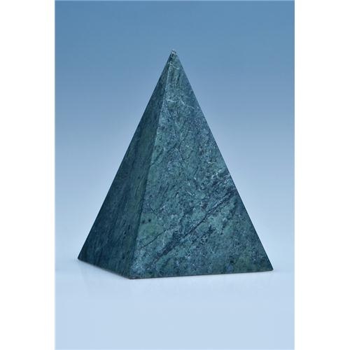 12.5cm Green Marble 4 Sided Pyramif Award