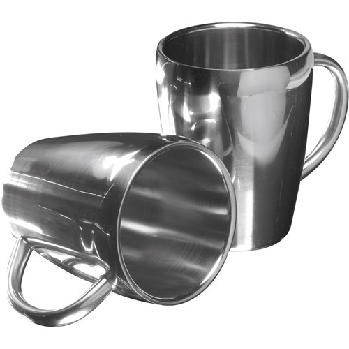 Set of Two Steel Mugs