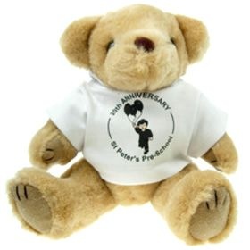 25 cm Honey Jointed Bear in a T-Shirt