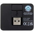 Gaia 4-port USB Hub with USB-A and Type-C Output and Dual Input - Made from Recycled Plastic 4