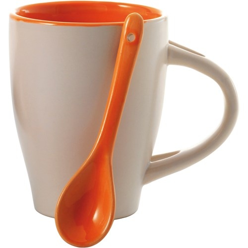 Coffee Mug with Spoon (300ml)