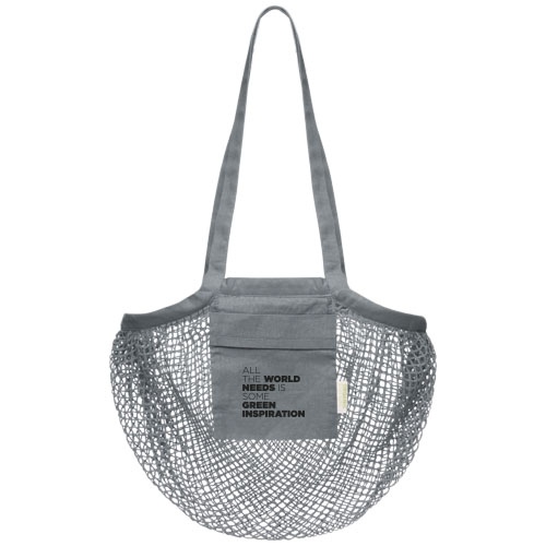 Pune 100 G/M² GOTS Organic Mesh Cotton Tote Bag 6L