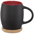 Hearth 400 ml Ceramic Mug with Wooden Coaster 1