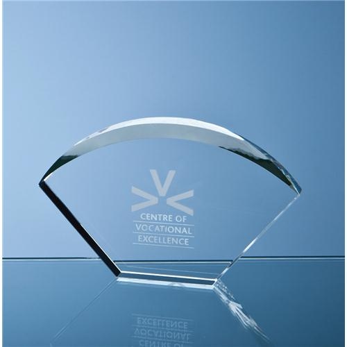 17.5 Optical Crystal Bevelled Arch Award