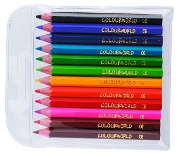 Colourworld Half Pencils Wallet 12