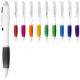 Nash Ballpoint Pen White Barrel and Coloured Grip 5