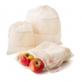 Natural Cotton Drawstring Mesh Bags 5