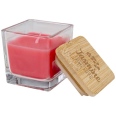 Ambra Square Glass Candle with Bamboo Lid 7