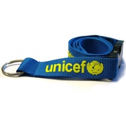 Flat Polyester Lanyard with Foam Print