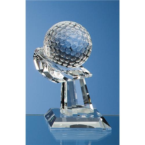 6cm Optic Golf Ball On Mounted Hand Award