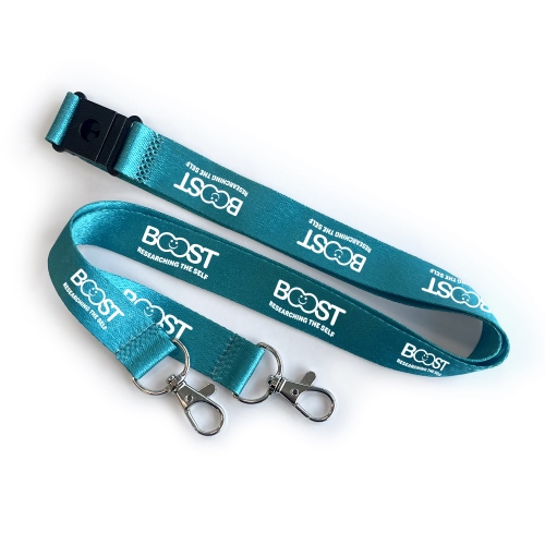 Made in Britain RPET Double Clip Lanyard