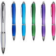 Curvy Ballpoint Pen with Frosted Barrel and Grip 5