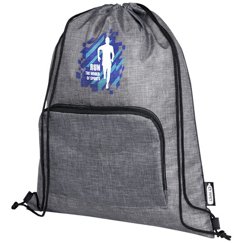 Ash Recycled Foldable Drawstring Bag 7L