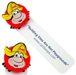 Fireman Logo Bug Bookmark