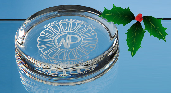 Promotional Round Glass Paperweight