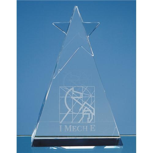 6" Optic Star Triangle Award