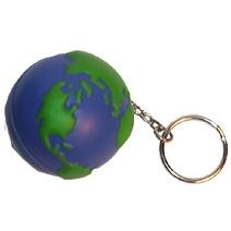 Globe (50mm) Keyring Stress Toy
