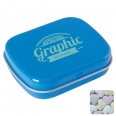 Flat Hinged Tin with Fruit Heart Sweets 8