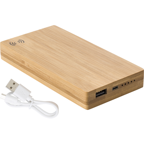 Bamboo Power Bank. (6000 Mah)
