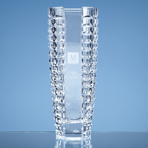 26cm Mario Cioni Lead Crystal Luxe Vase
