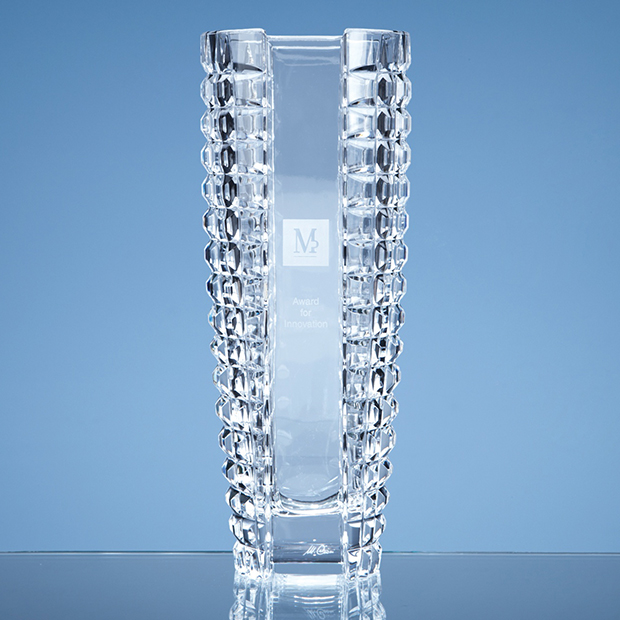 26cm Mario Cioni Lead Crystal Luxe Vase