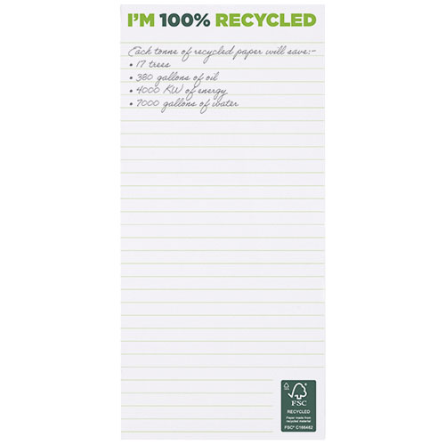 Desk-Mate® 1/3 A4 Recycled Notepad