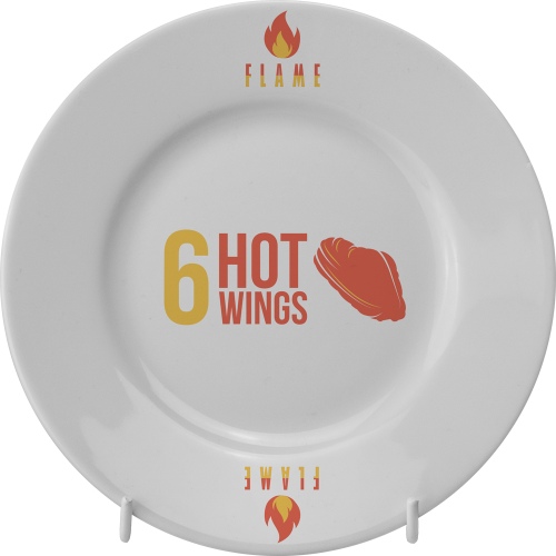 Winged Plate 6 Inch 17Cm