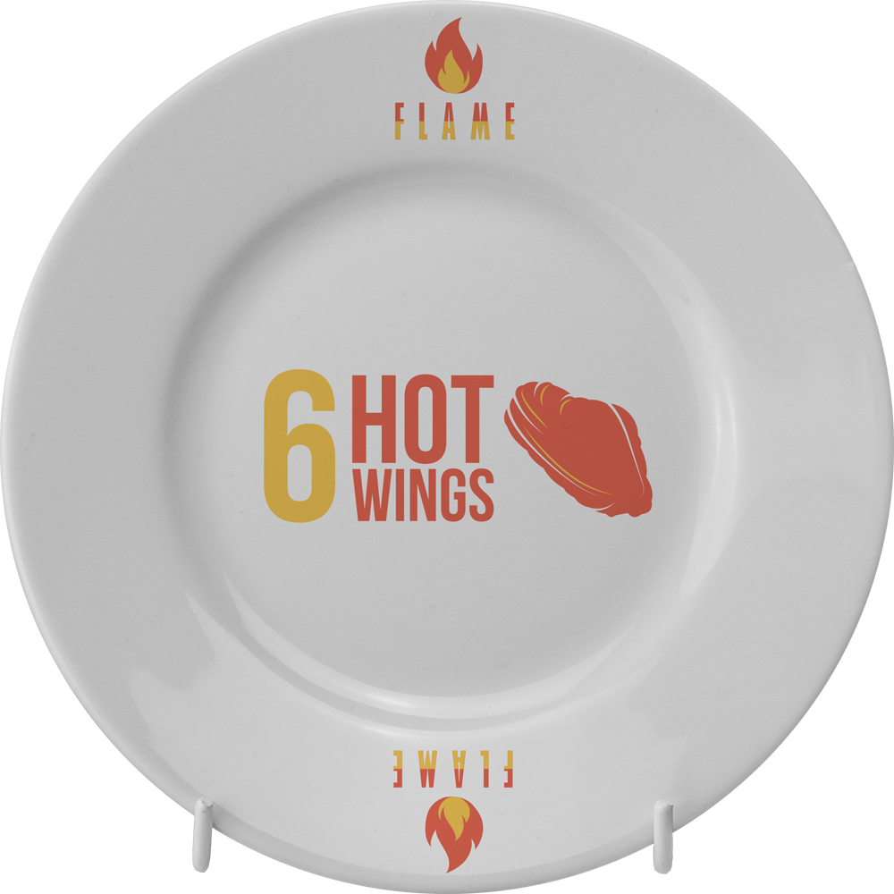 Winged Plate 6 Inch 17Cm