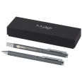 Lucetto Recycled Aluminium Ballpoint and Rollerball Pen Gift Set (Black Ink) 7