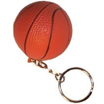 Basketball Stress Toy Keyring