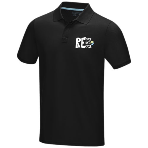 Graphite Short Sleeve MenS GOTS Organic Polo
