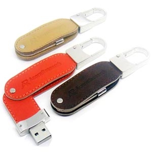 Leather Twist USB Flash Drive
