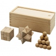 Brainiac 3-piece Wooden Brain Teaser Set 1