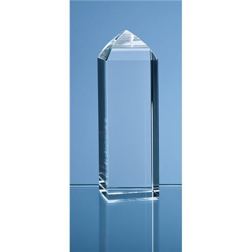 12.5cm Optical Crystal Mini Tower Triangle